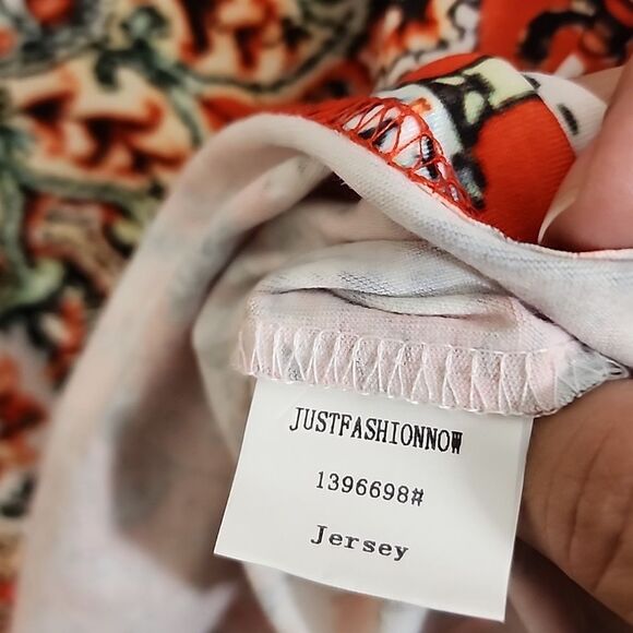 Just Fashion Now colorful mid bell sleeve boho floral top NWT size small - Picture 5 of 7